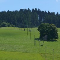 Schlepplifte Schindelberg 1 und 2 (Müller, Baco) in Linden, Juli 2008