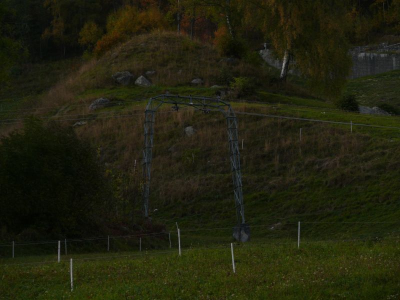Schlepplift Campliun in Sumvitg (Städeli), Oktober 2008