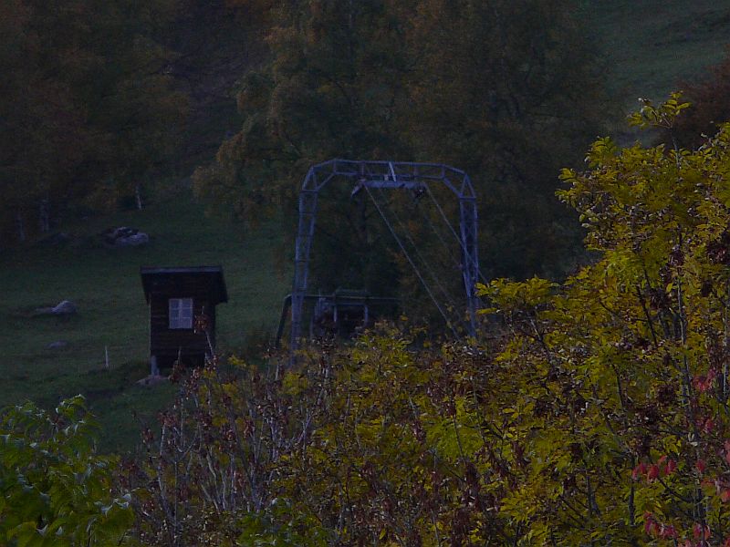 Schlepplift Campliun in Sumvitg (Städeli), Oktober 2008