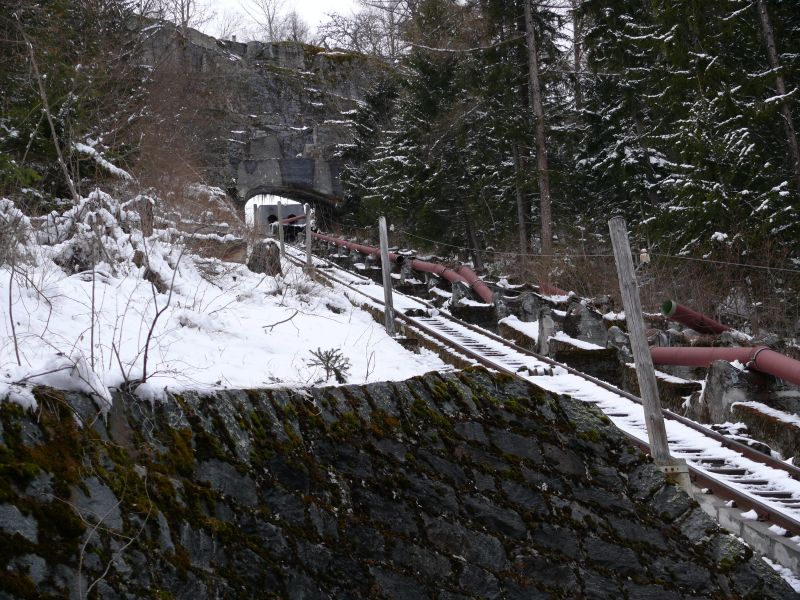 Standseilbahn Le Châtelard-Emosson (Von Roll), März 2008