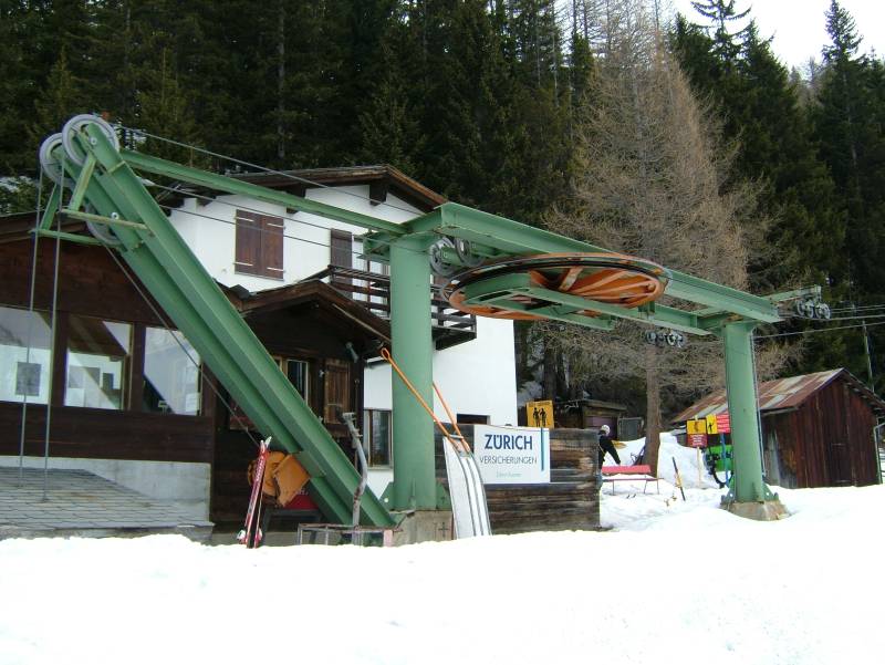 Talstation des Schlepplifts Rothwald-Bodmen, April 2006