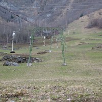 Schlepplift Dzora (Occasionsanlage Müller/Städeli) in Bagnes, März 2008