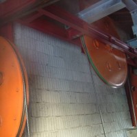 Talstation der Luftseilbahn Turtmann-Unterems-Oberems, April 2006