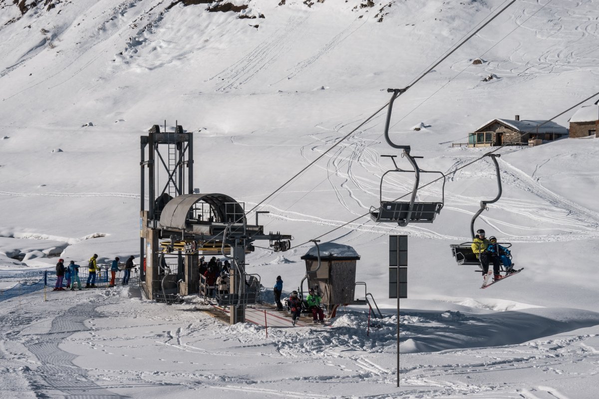 Talstation der Sesselbahn Tamboalp-Tanatzhöhi, Dezember 2023