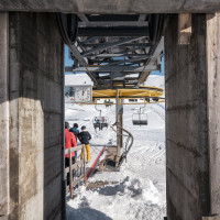 Talstation der Sesselbahn Tamboalp-Tanatzhöhi, Dezember 2023