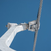 Klemme der Sesselbahn Tamboalp-Tanatzhöhi, Dezember 2023