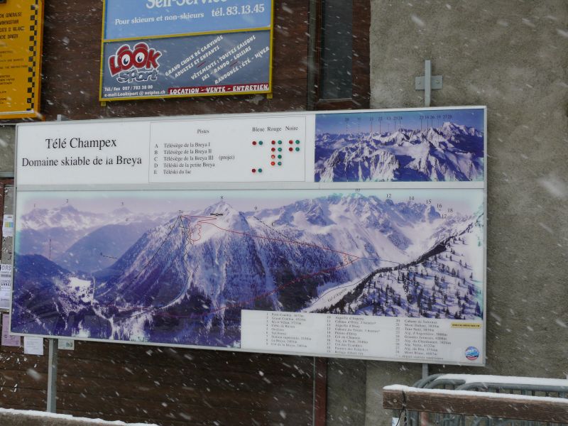 Pistenplan mit Projekten, März 2008