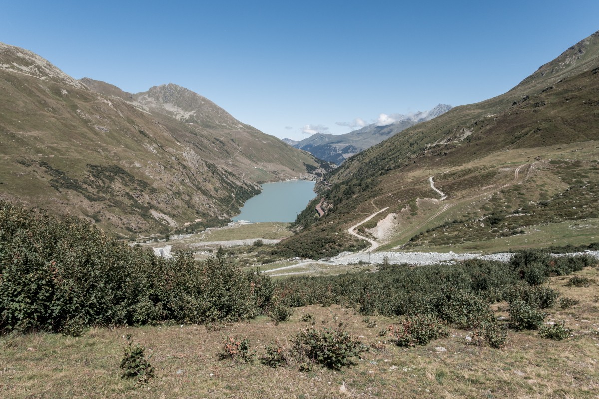 Ehemaliges Skigebiet Super Saint Bernard, August 2018