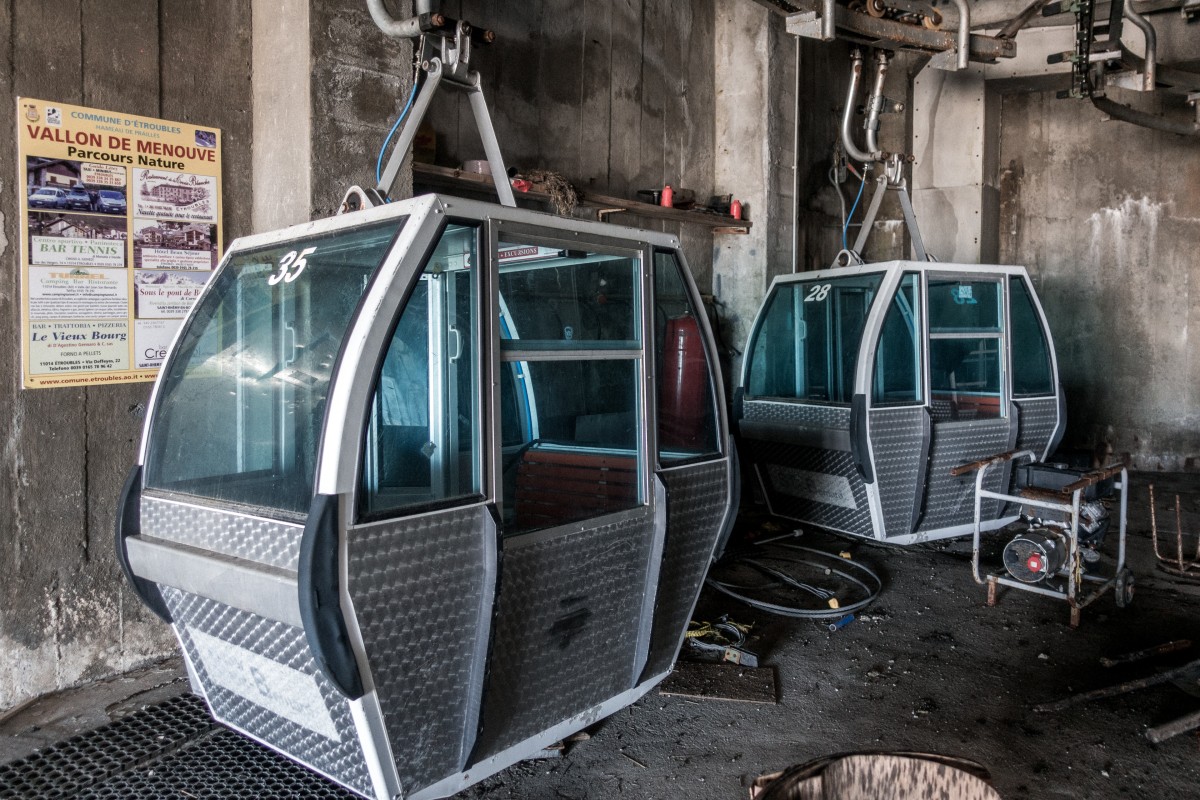 Kabinenbahn Bourg-Saint-Bernard-Col de Menouve, August 2018