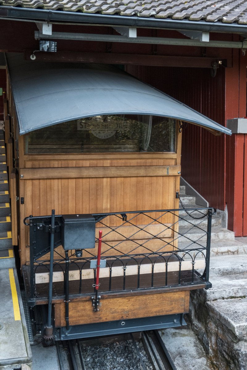 Bergstation der Standseilbahn Stans-Kälti, Oktober 2022