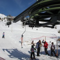 Talstation des Schlepplifts Par di Modzes, Februar 2012