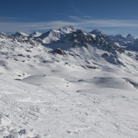 Panorama vom Col des Ombrintzes Richtung Südwesten, Februar 2012