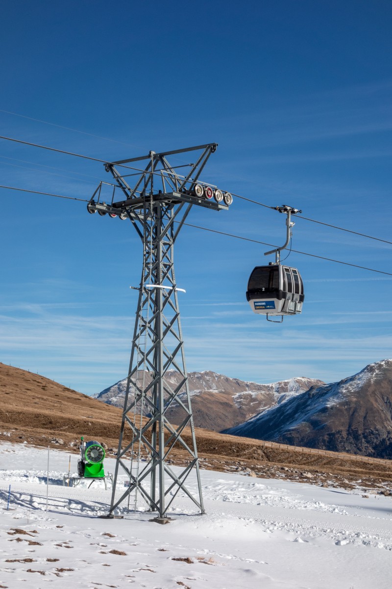 Kabinenbahn Celerina-Marguns, Dezember 2015