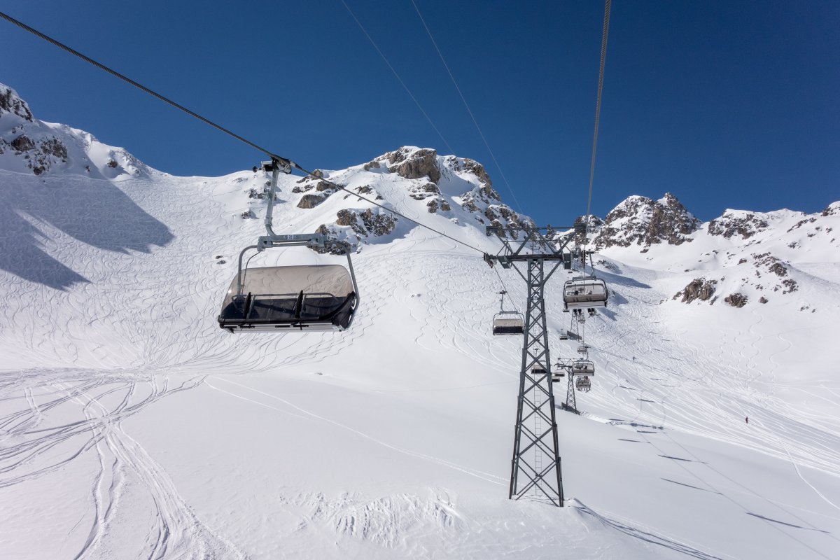Sesselbahn Glüna-Fuorcla Glüna, März 2019