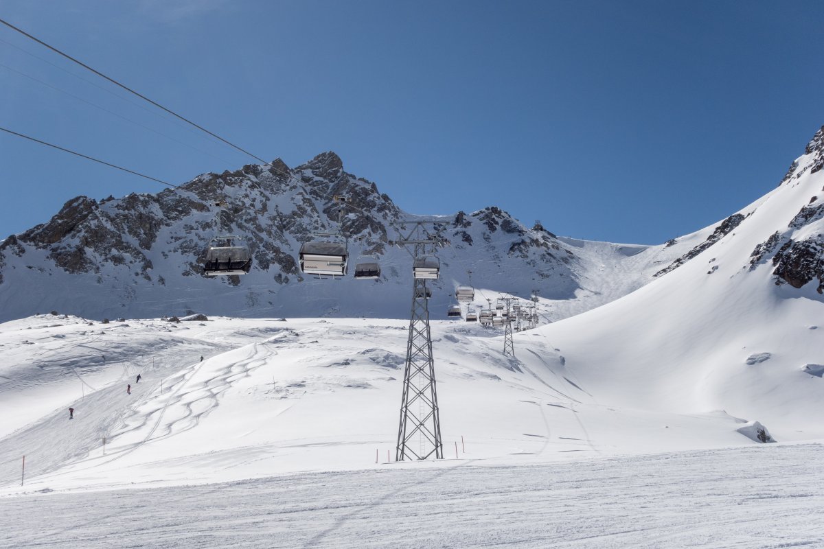 Sesselbahn Lej Saluver-Fuorcla Grischa, März 2019