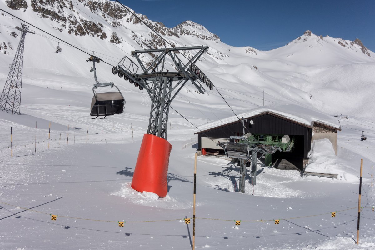 Talstation der Sesselbahn Lej Saluver-Fuorcla Grischa, März 2019