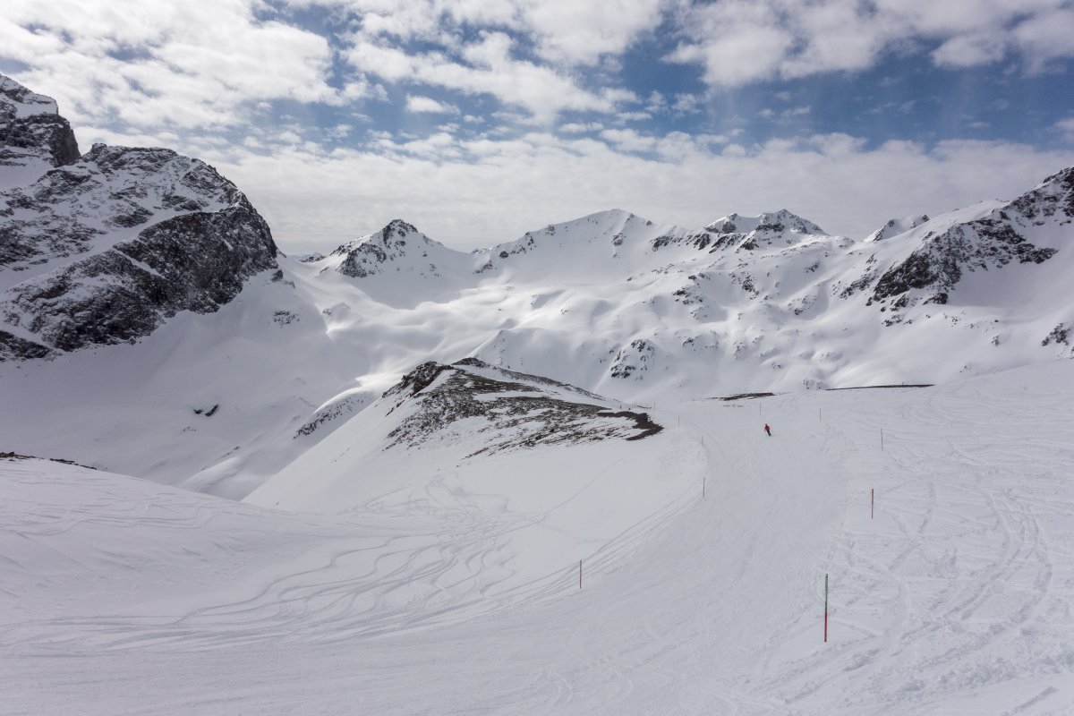 Abfahrt vom Piz Nair zum Lej da la Pêsch, März 2019