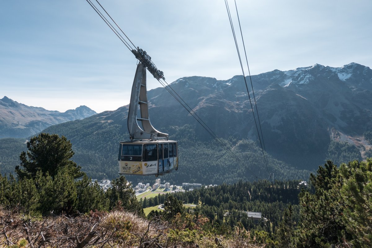 Luftseilbahn St. Moritz Bad-Signal, September 2023