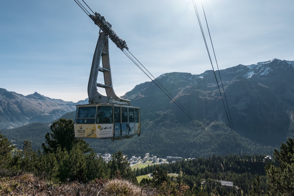 Luftseilbahn St. Moritz Bad-Signal, September 2023