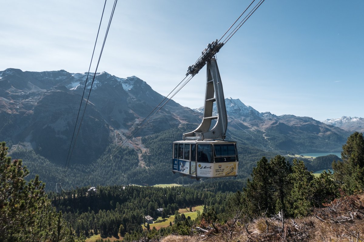 Luftseilbahn St. Moritz Bad-Signal, September 2023