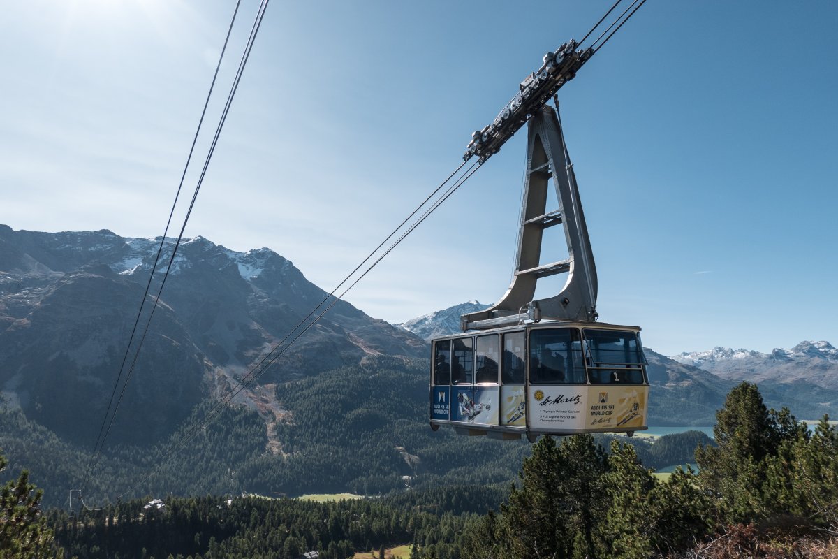 Luftseilbahn St. Moritz Bad-Signal, September 2023