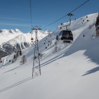 Kabinenbahn Celerina-Marguns, März 2019