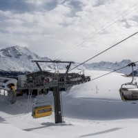Talstation der Sesselbahn Randolins-Munt da San Murezzan, März 2019