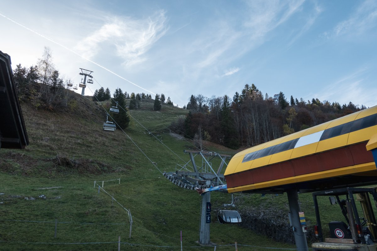Talstation der Sesselbahn Stoos-Mettlen, Oktober 2022