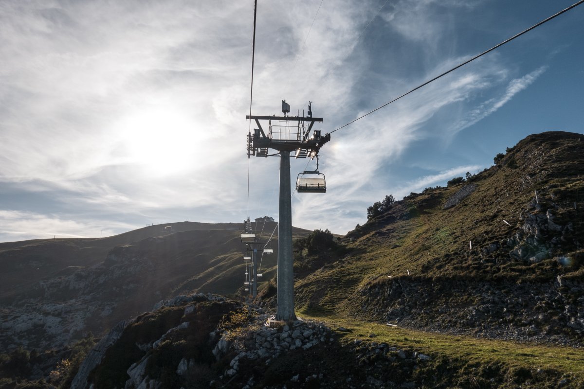 Sesselbahn Mettlen-Fronalpstock, Oktober 2022