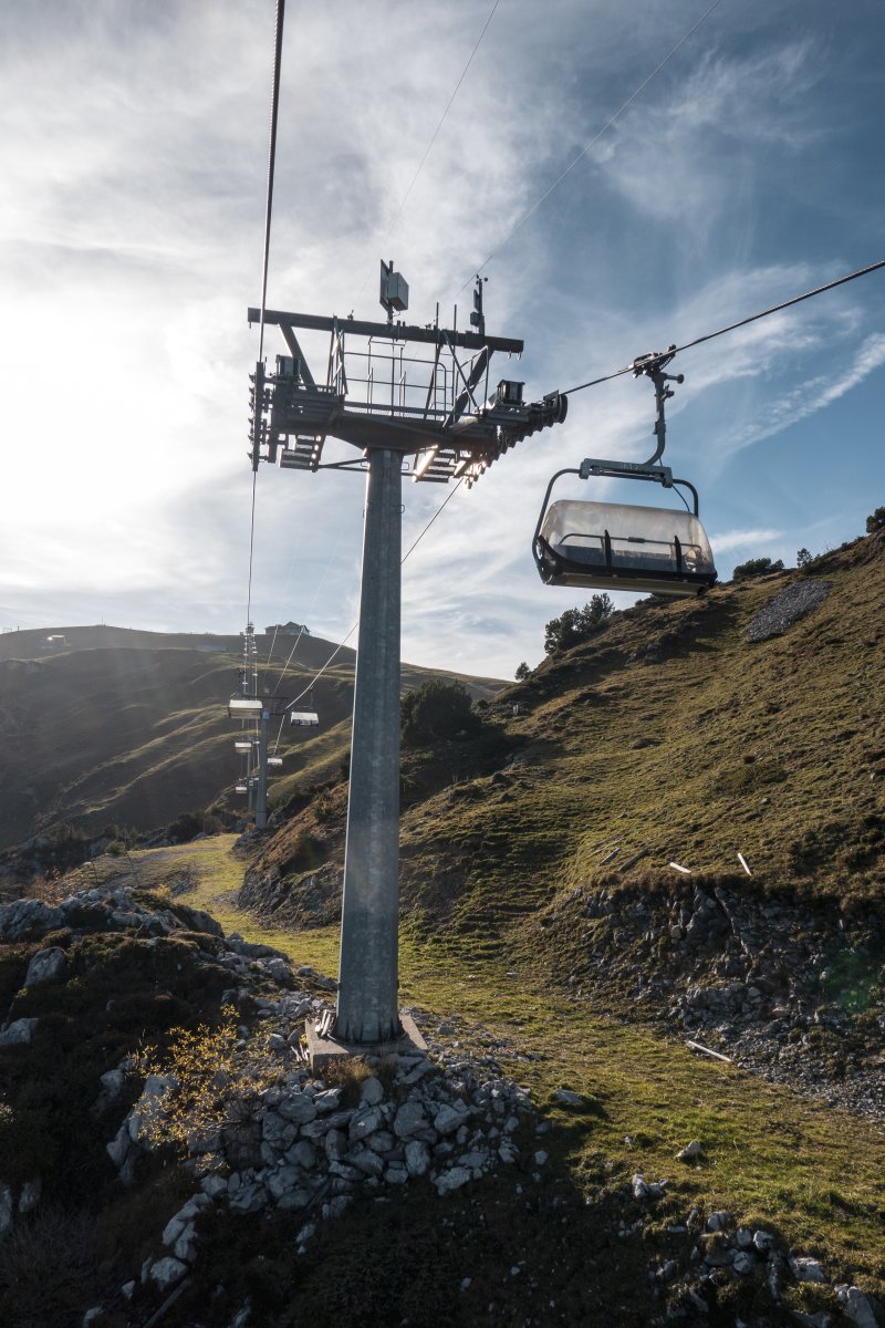 Sesselbahn Mettlen-Fronalpstock, Oktober 2022