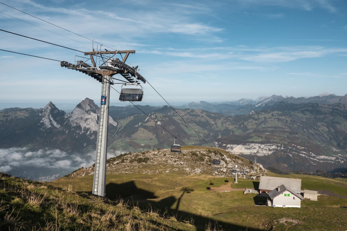 Sesselbahn Mettlen-Fronalpstock, Oktober 2022