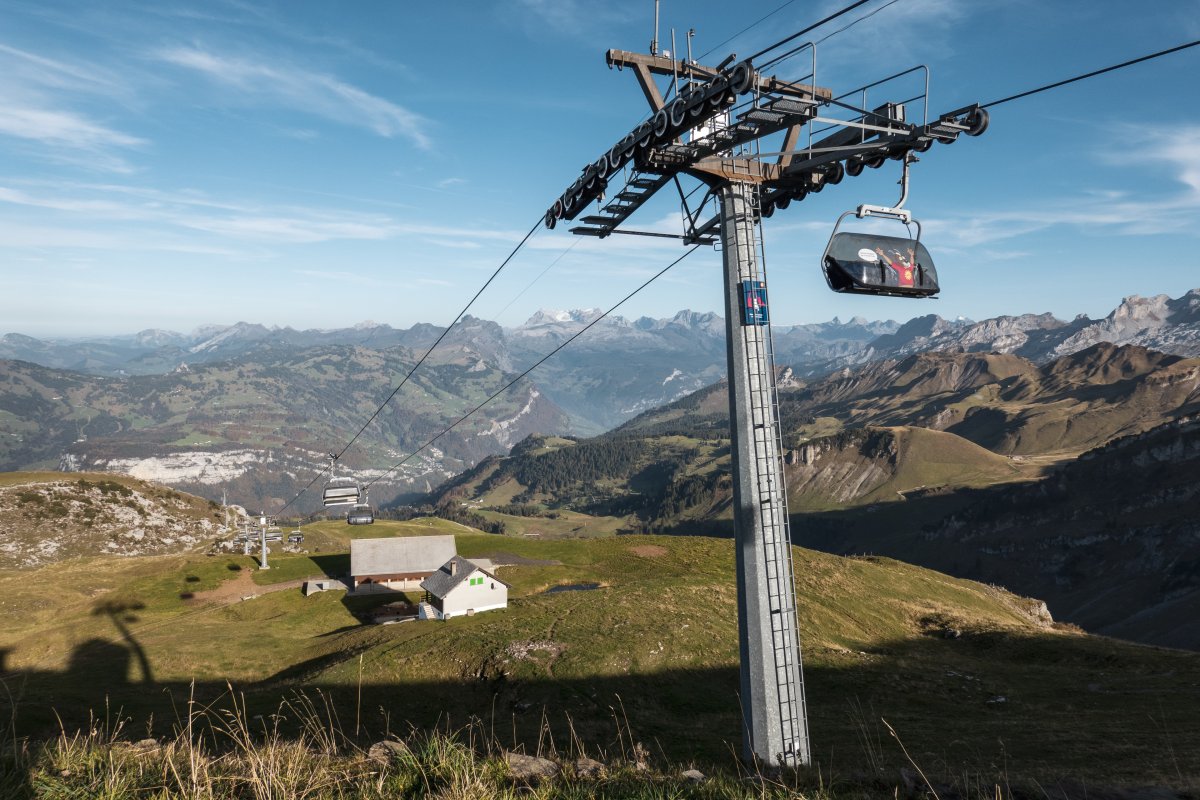 Sesselbahn Mettlen-Fronalpstock, Oktober 2022
