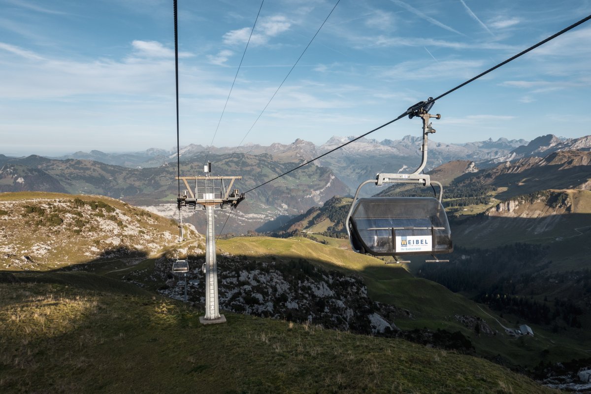 Sesselbahn Mettlen-Fronalpstock, Oktober 2022