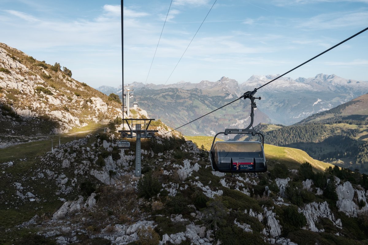 Sesselbahn Mettlen-Fronalpstock, Oktober 2022