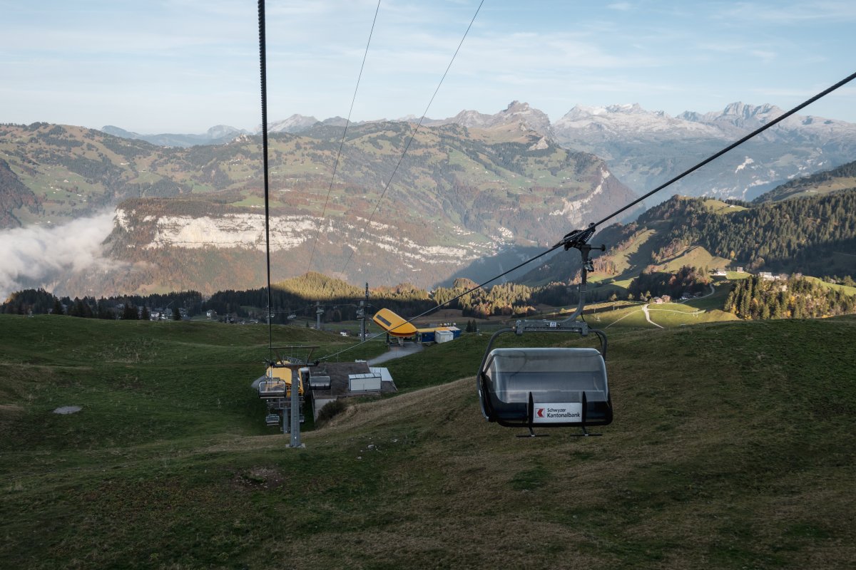 Sesselbahn Mettlen-Fronalpstock, Oktober 2022