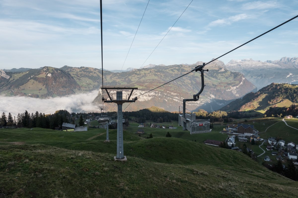 Sesselbahn Mettlen-Fronalpstock, Oktober 2022