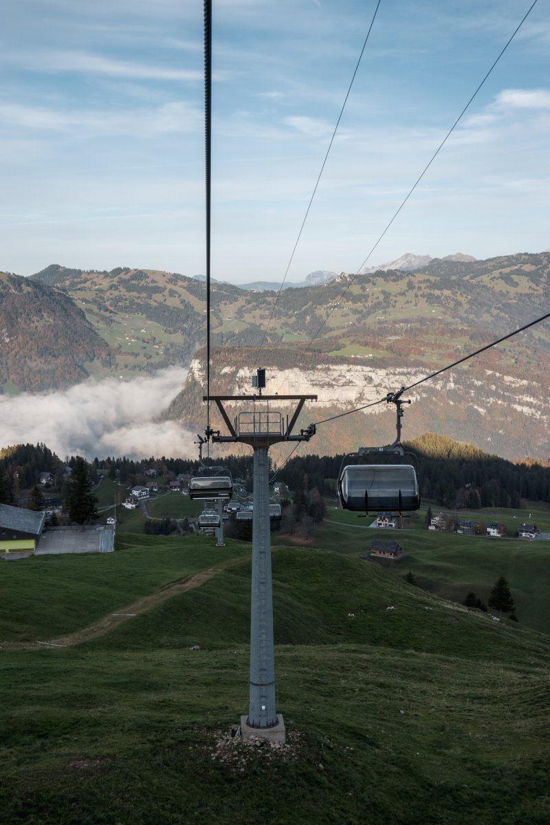 Sesselbahn Mettlen-Fronalpstock, Oktober 2022