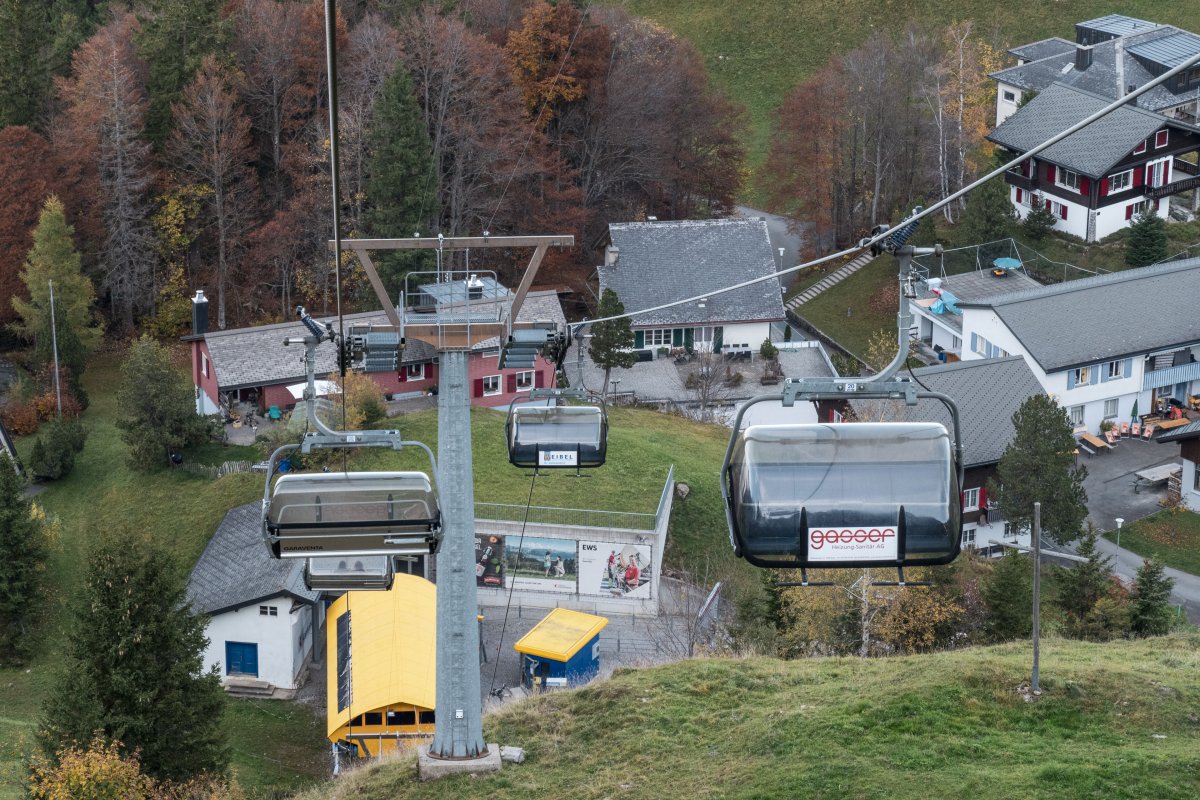 Sesselbahn Mettlen-Fronalpstock, Oktober 2022