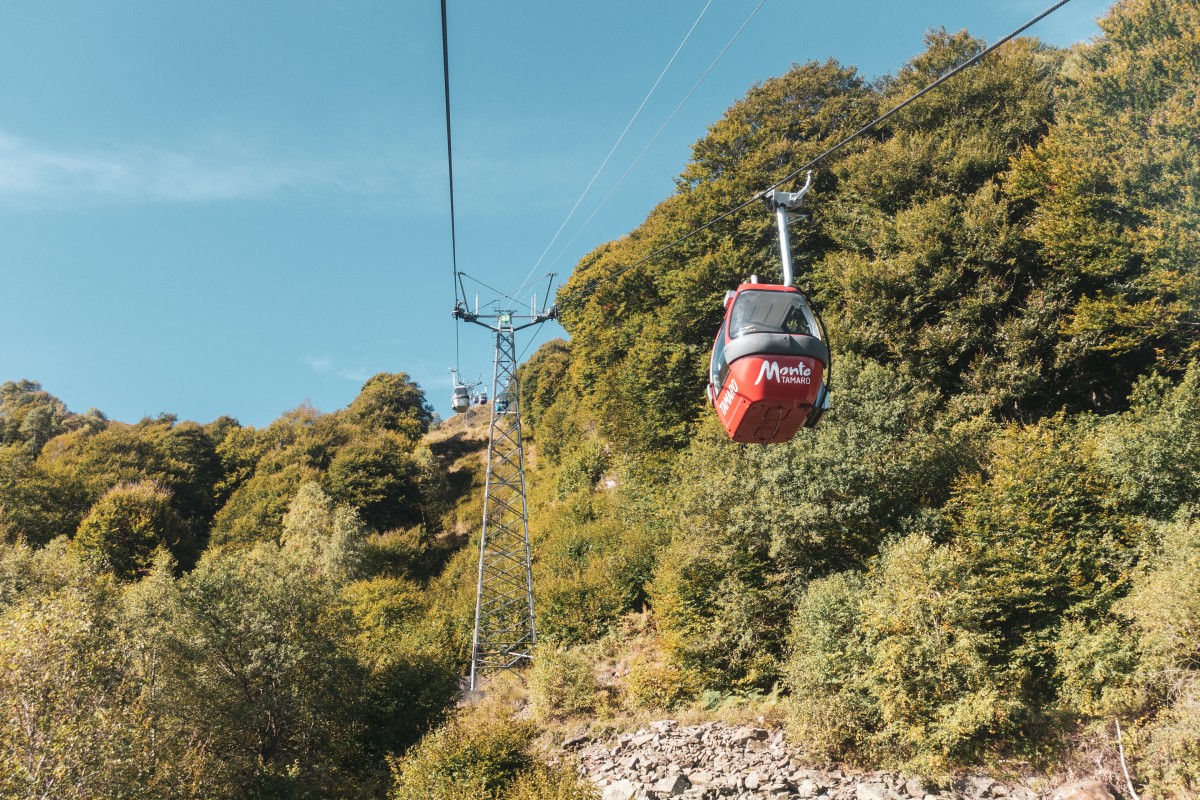 Kabinenbahn Piano di Mora-Alpe Foppa, September 2019