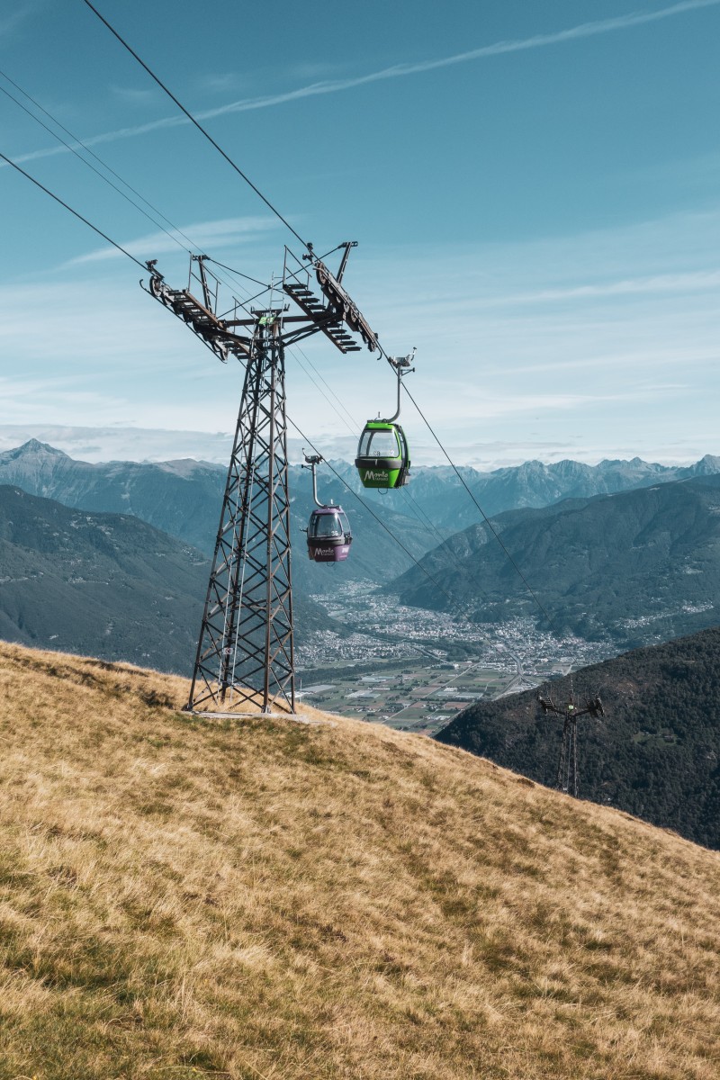 Kabinenbahn Piano di Mora-Alpe Foppa, September 2019