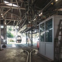 Talstation der Kabinenbahn Rivera-Piano di Mora, September 2019