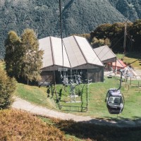 Talstation der Kabinenbahn Piano di Mora-Alpe Foppa, September 2019