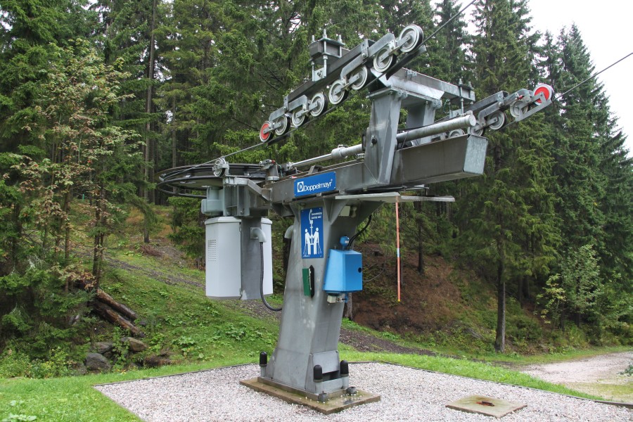 Talstation des Schlepplifts Vysoký svah, wiederum von Doppelmayr, September 2010