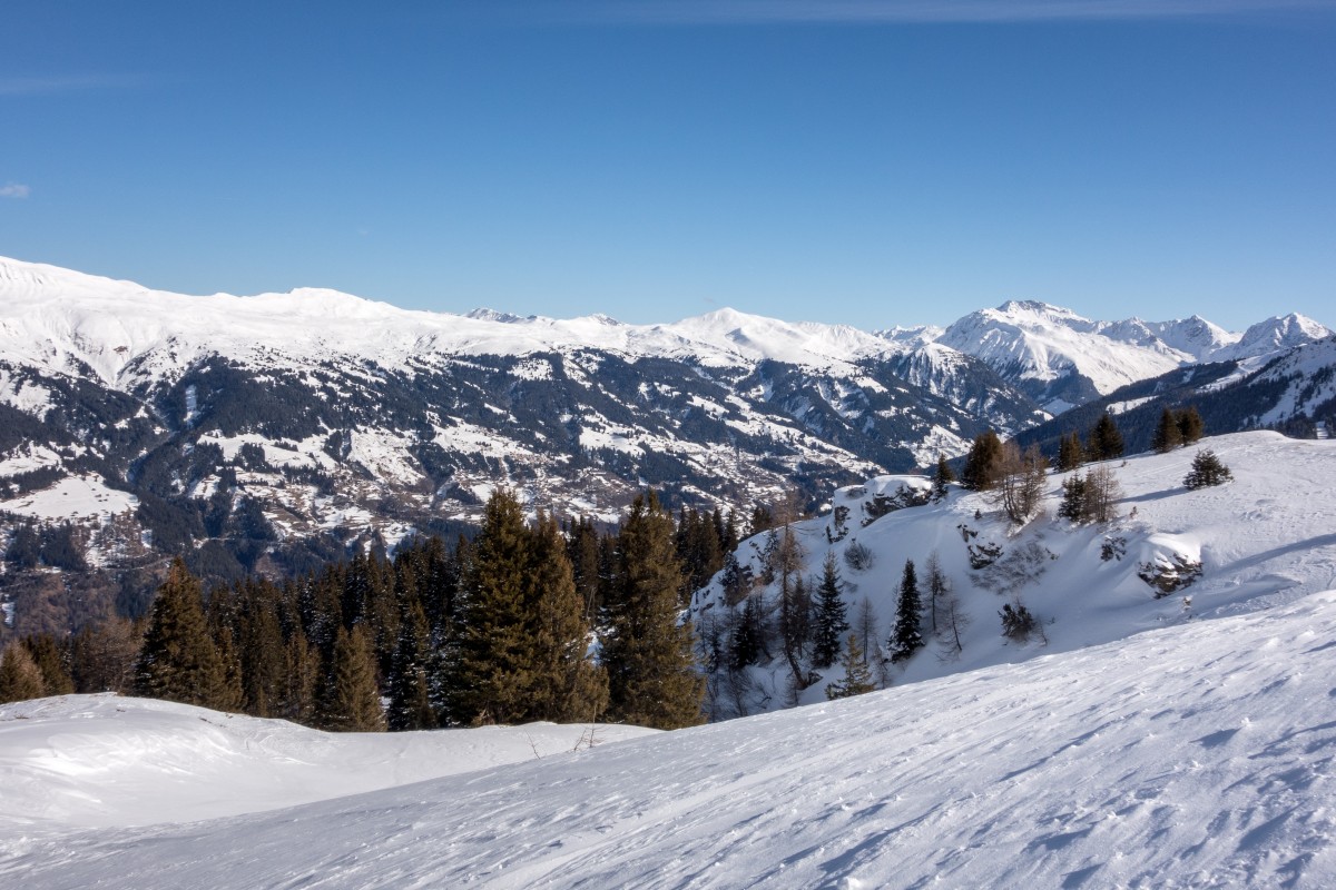 Schanfigg mit St. Peter am Gegenhang, Februar 2016