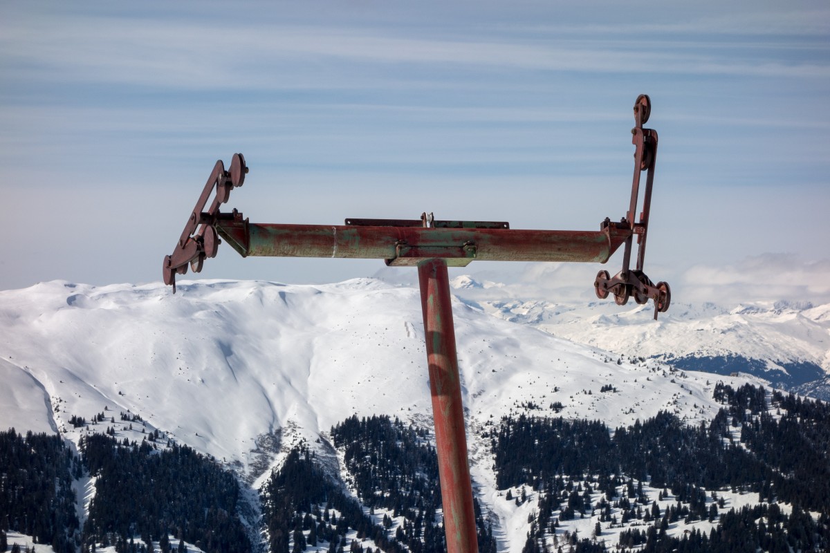 Ehemaliger Schlepplift Jochalp, Februar 2016