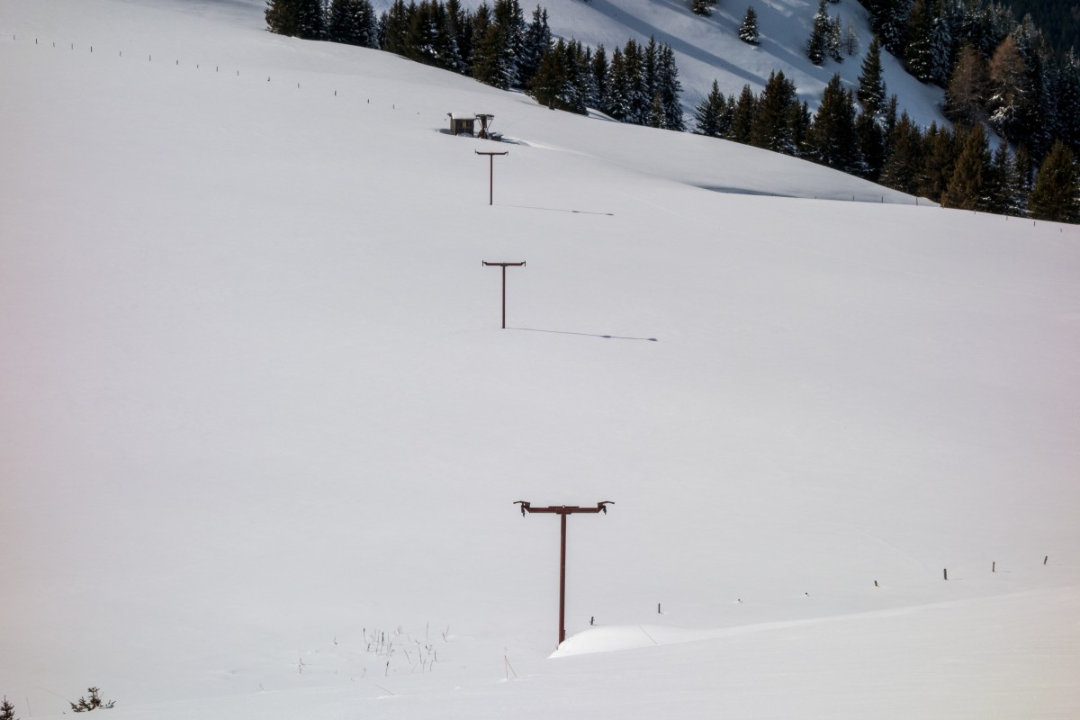 Ehemaliger Schlepplift Jochalp, Februar 2016