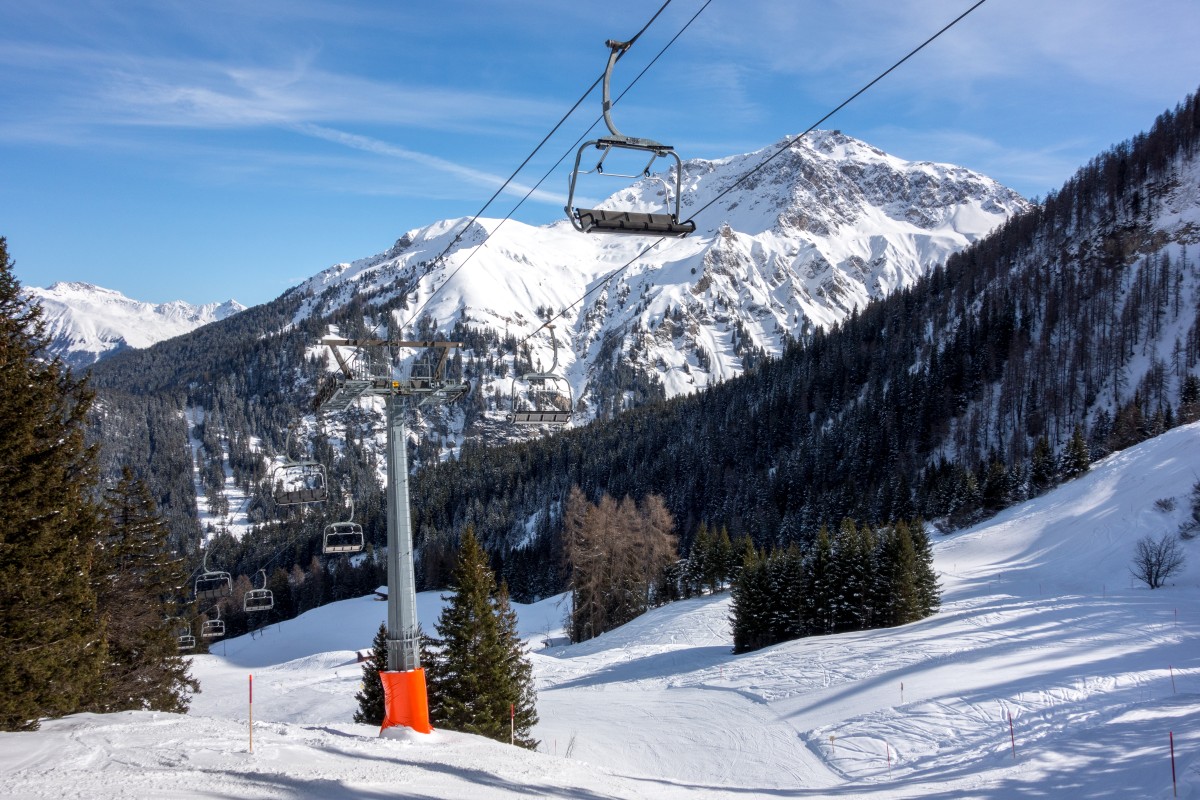 Piste an der Sesselbahn Spiezman-Hühnerchöpf, Februar 2016