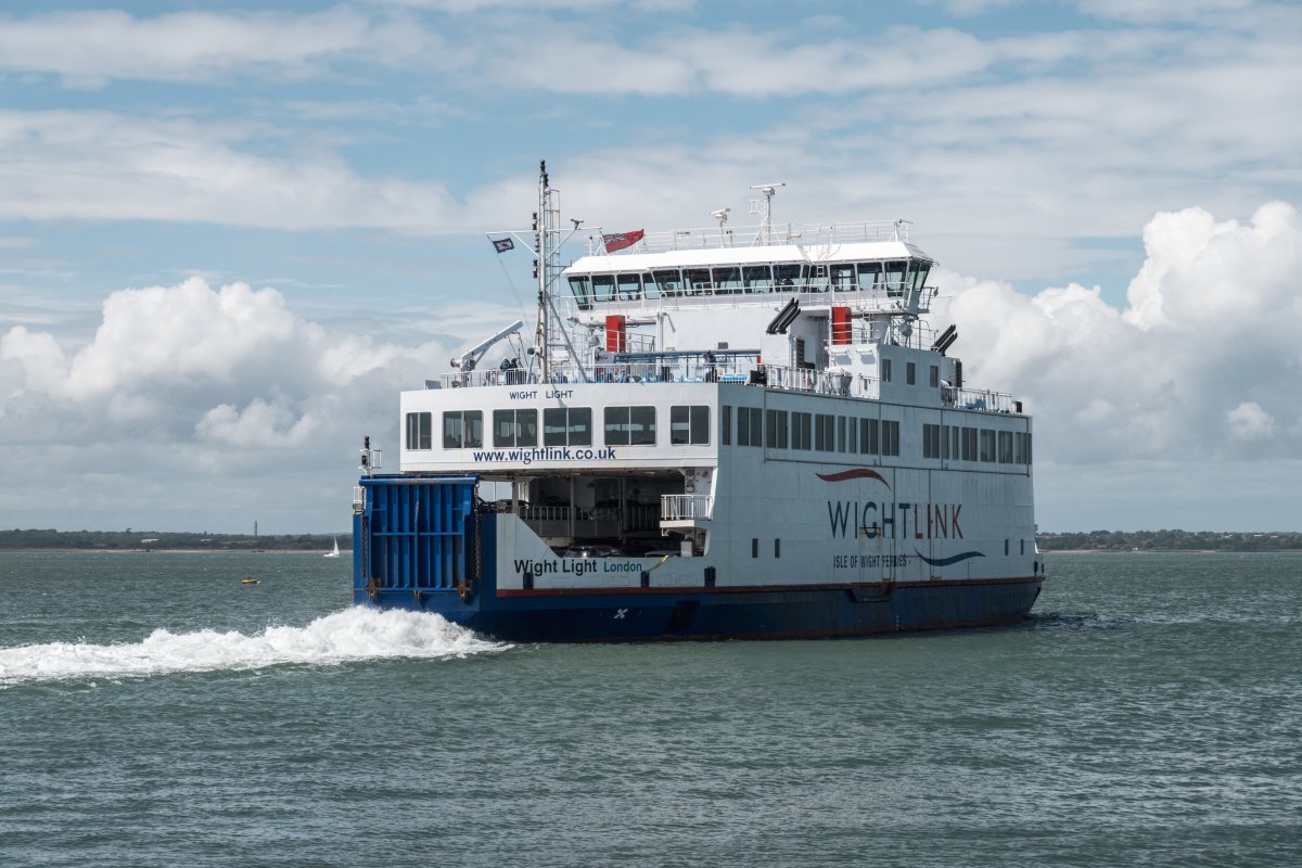 Fähre zwischen Lymington und Yarmouth, Juni 2024