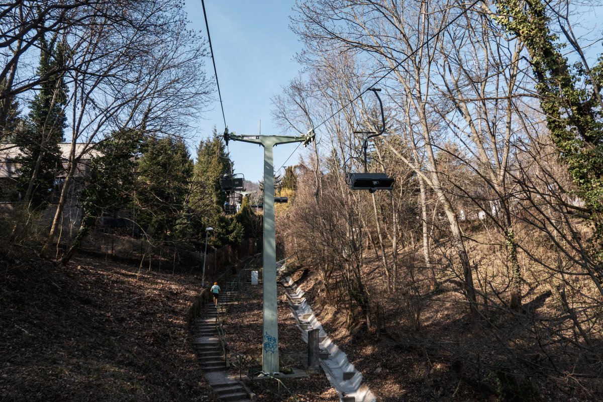 Sesselbahn Zugliget-János hegy, März 2025