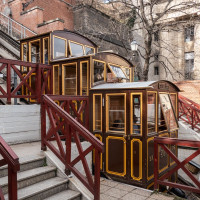 Standseilbahn Budavári Sikló, März 2025